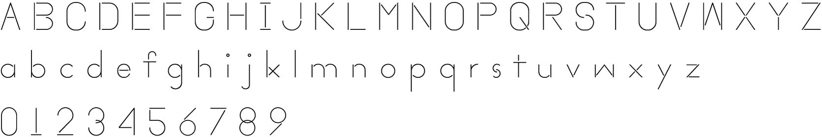template font